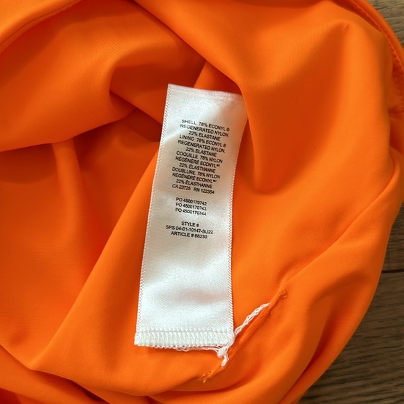 NWT Wilfred Aritizia Noe Orange Punch One Piece Swimsuit Bodysuit Womens Small - Picture 5 of 5